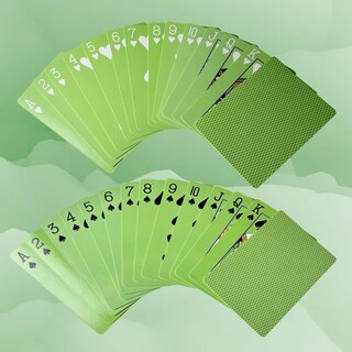 Foto 5 | Juego De 2 Cartas, Baraja De Póquer Verde, 52 Cartas Y 2 Comodines - Venta Internacional.