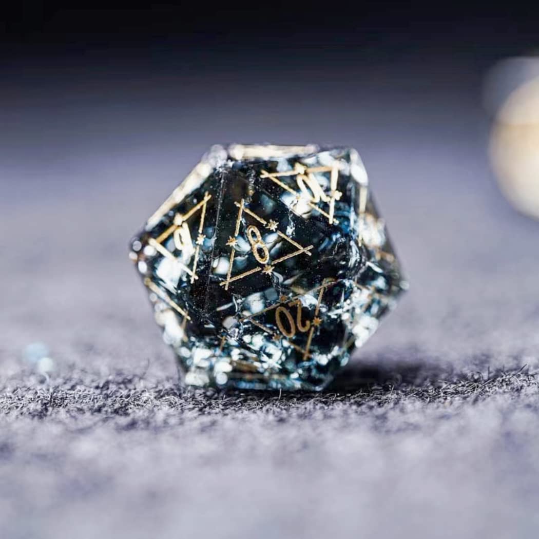 Foto 3 | Set De Dados Dnd Dungeons And Dragon Natural Crystal Rpg - Venta Internacional.