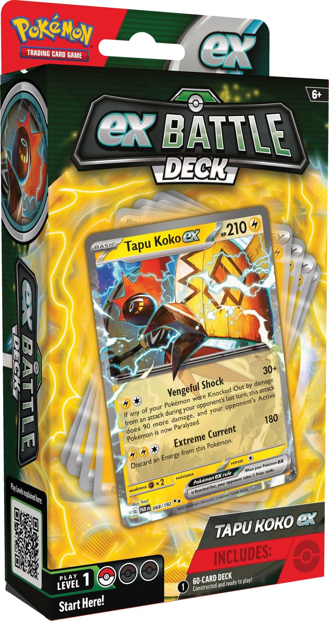 Foto 5 pulgar | Juego De Cartas Coleccionables Pokemon Ex Battle Deck Tapu Koko Ex - Venta Internacional.