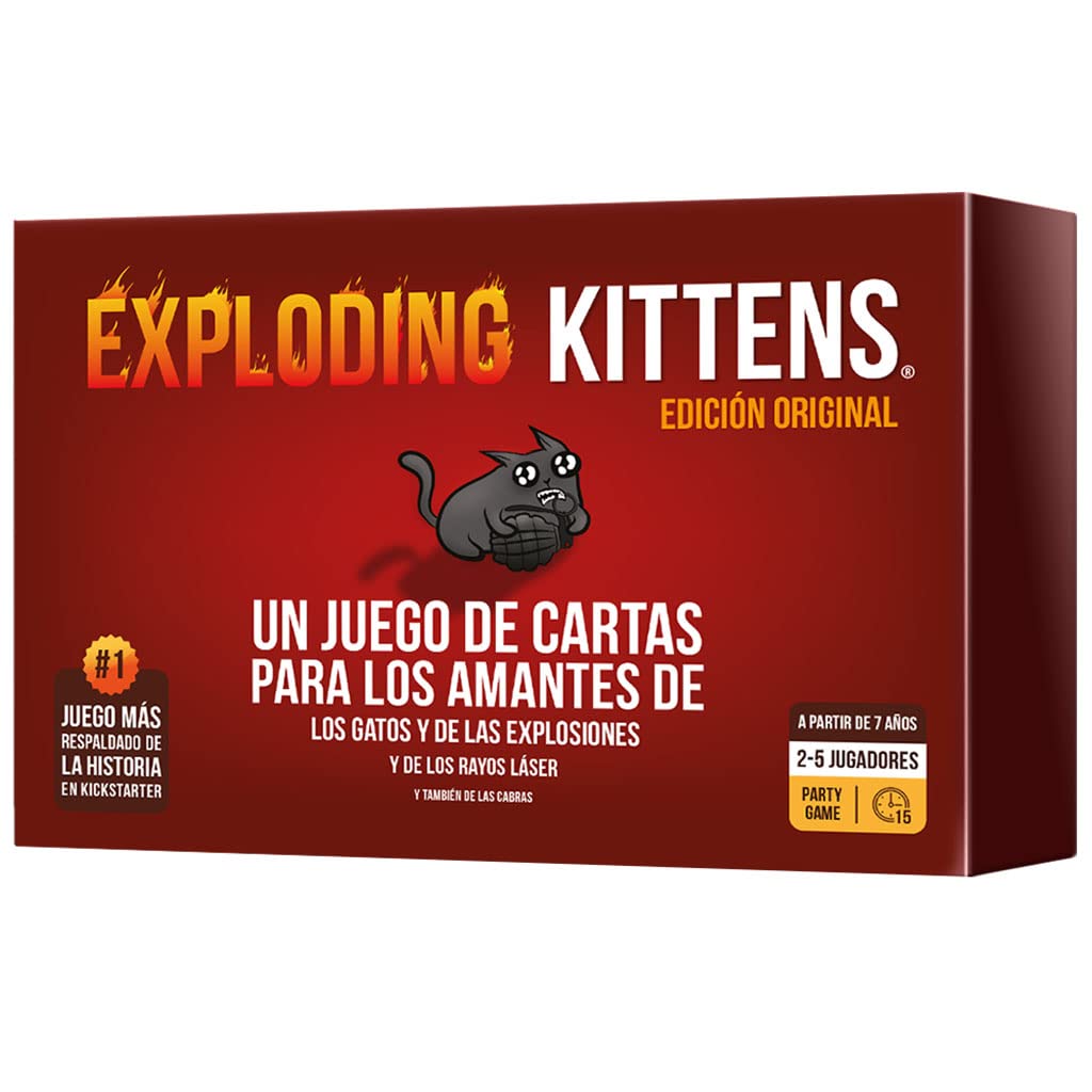 Foto 2 pulgar | Juego De Cartas Exploding Kittens Ekiek01es Versión En Español - Venta Internacional.