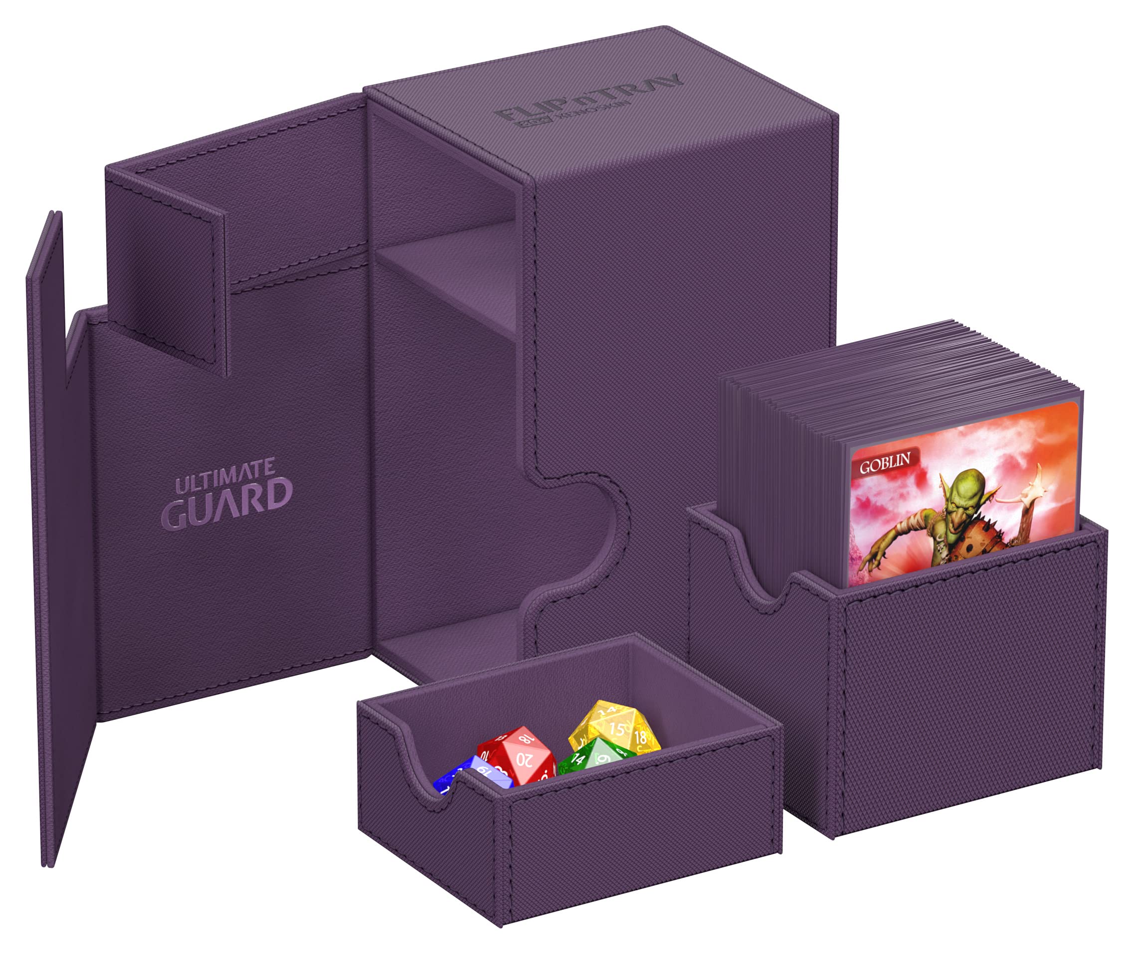 Foto 5 pulgar | Deck Case Ultimate Guard Flip'n'tray 80+ Para 80 Cartas Tcg De Doble Manga, Color Morado - Venta Internacional.