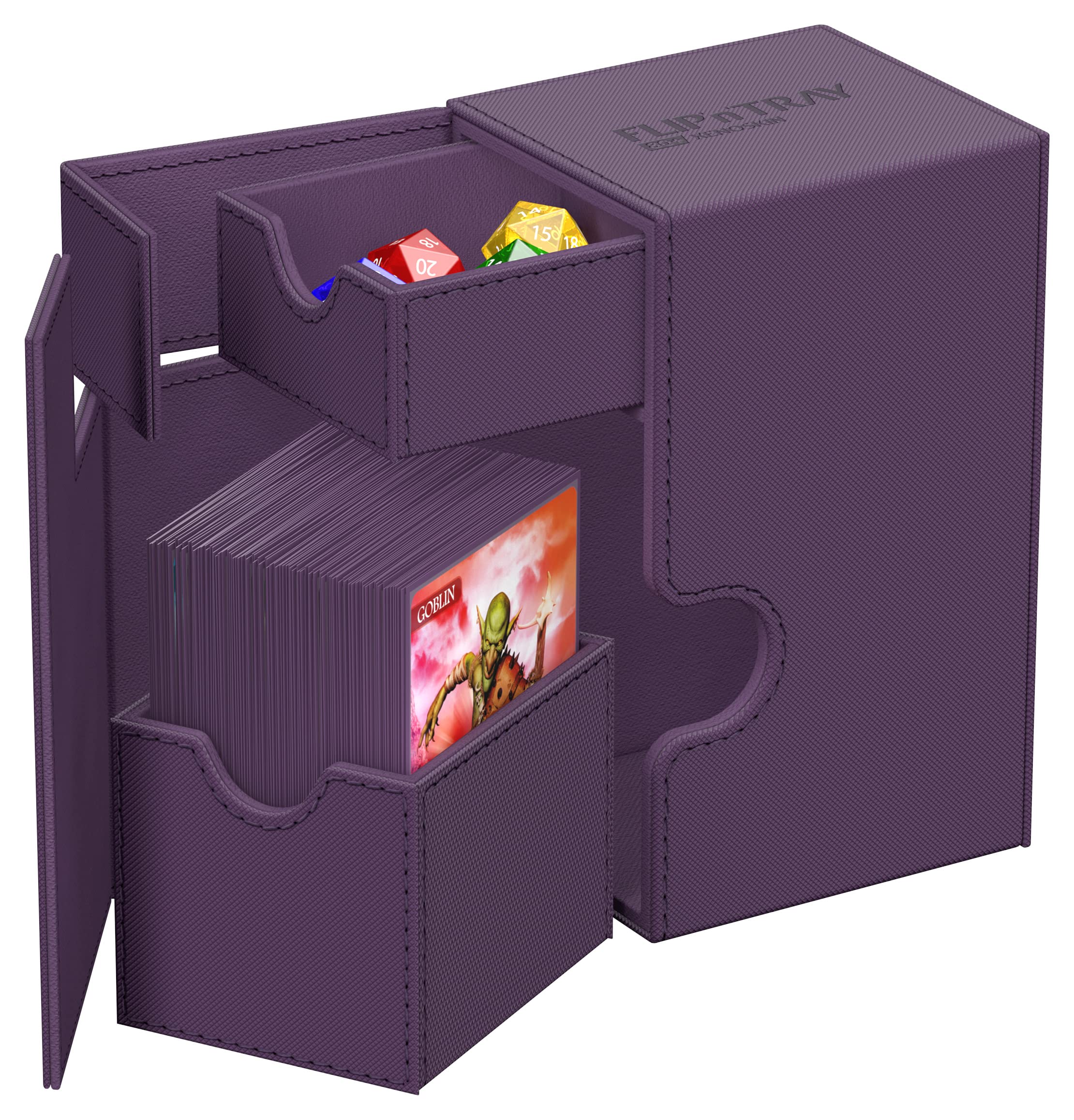 Foto 6 pulgar | Deck Case Ultimate Guard Flip'n'tray 80+ Para 80 Cartas Tcg De Doble Manga, Color Morado - Venta Internacional.