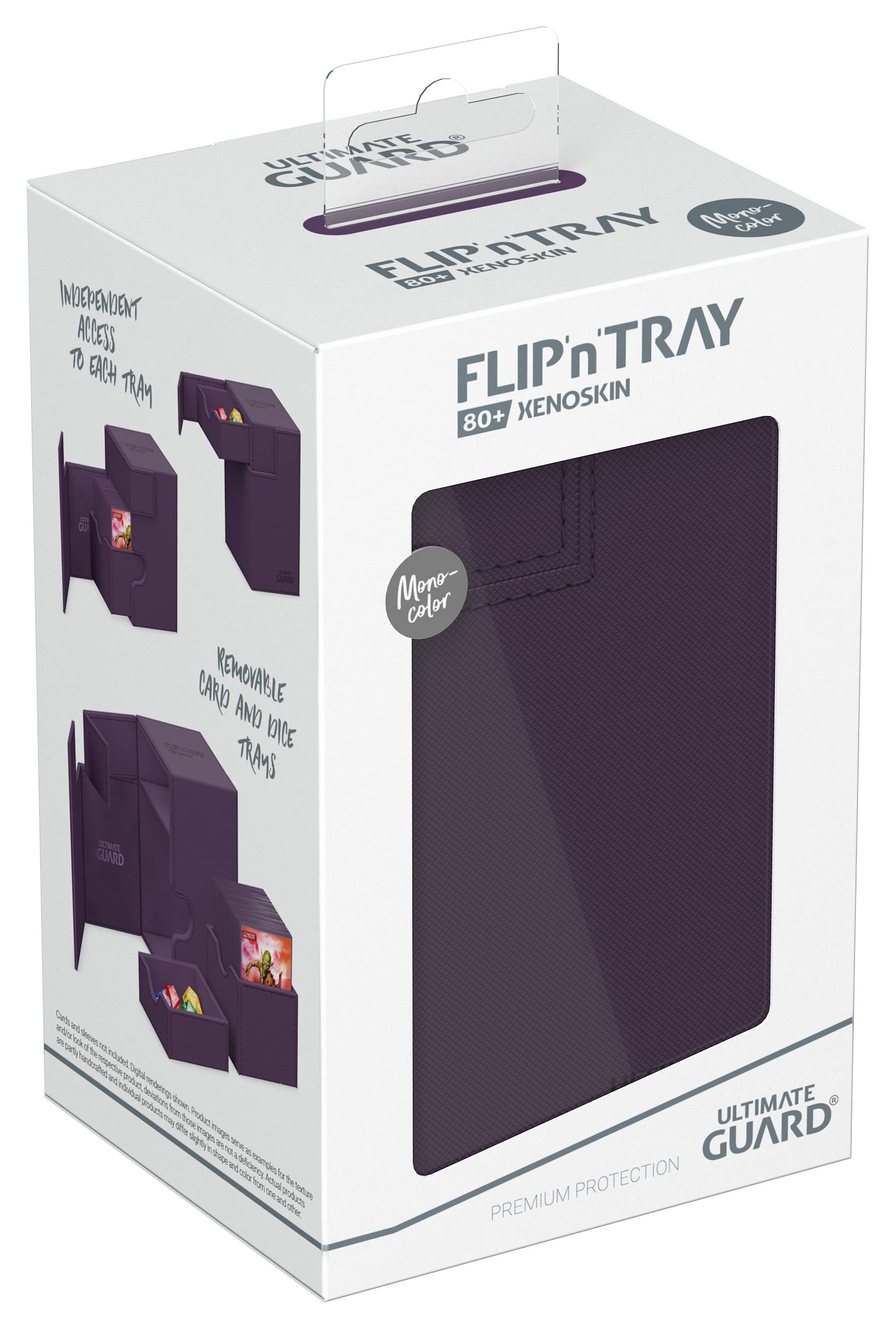 Foto 8 pulgar | Deck Case Ultimate Guard Flip'n'tray 80+ Para 80 Cartas Tcg De Doble Manga, Color Morado - Venta Internacional.