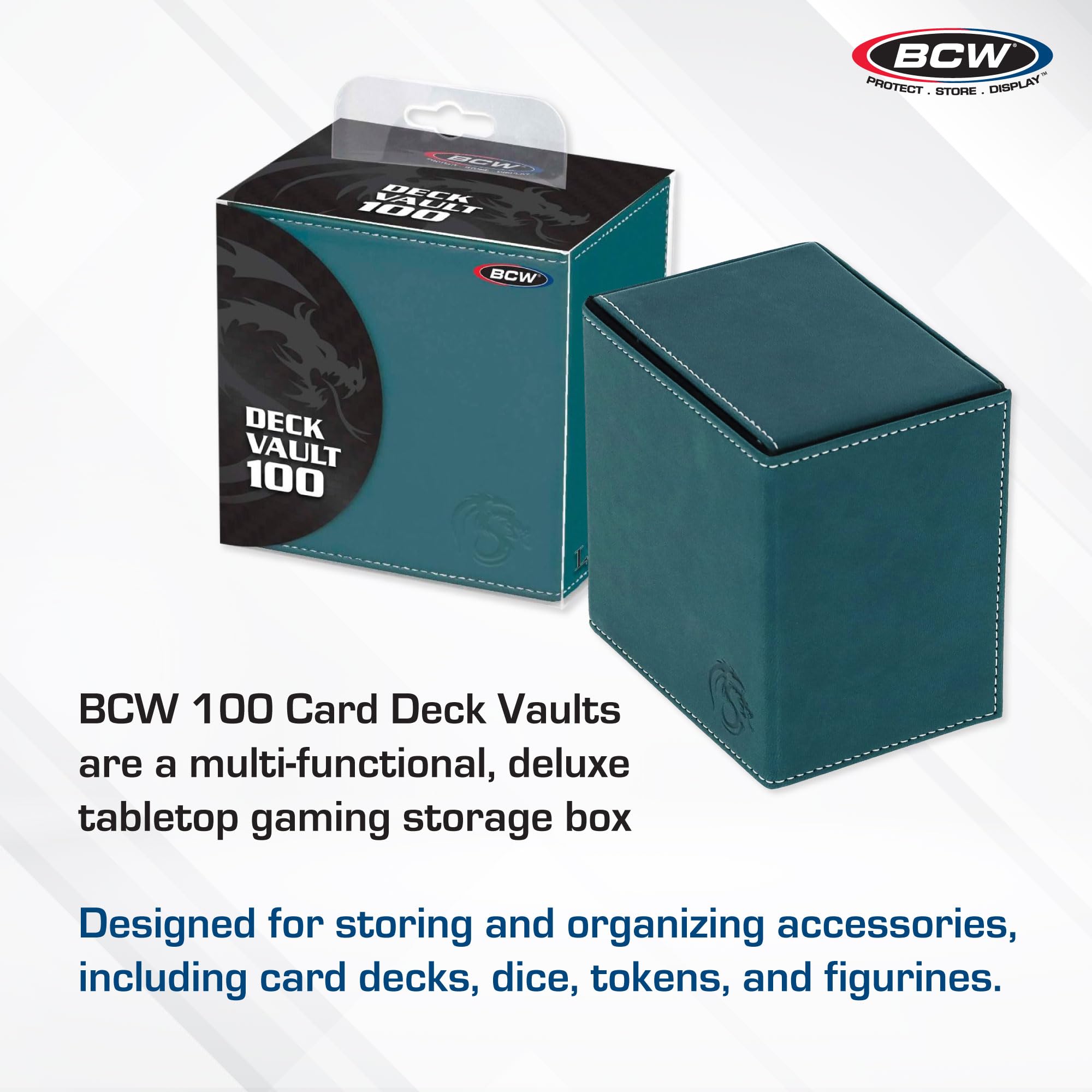 Foto 3 pulgar | Funda Para Cartas Bcw Deck Vault Lx 100, Color Verde Azulado Con 100 Cartas Con Funda - Venta Internacional.