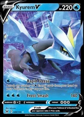 Carta Coleccionable Pokémon Kyurem V 48/196 Lost Origin Ultra Rare - Venta Internacional