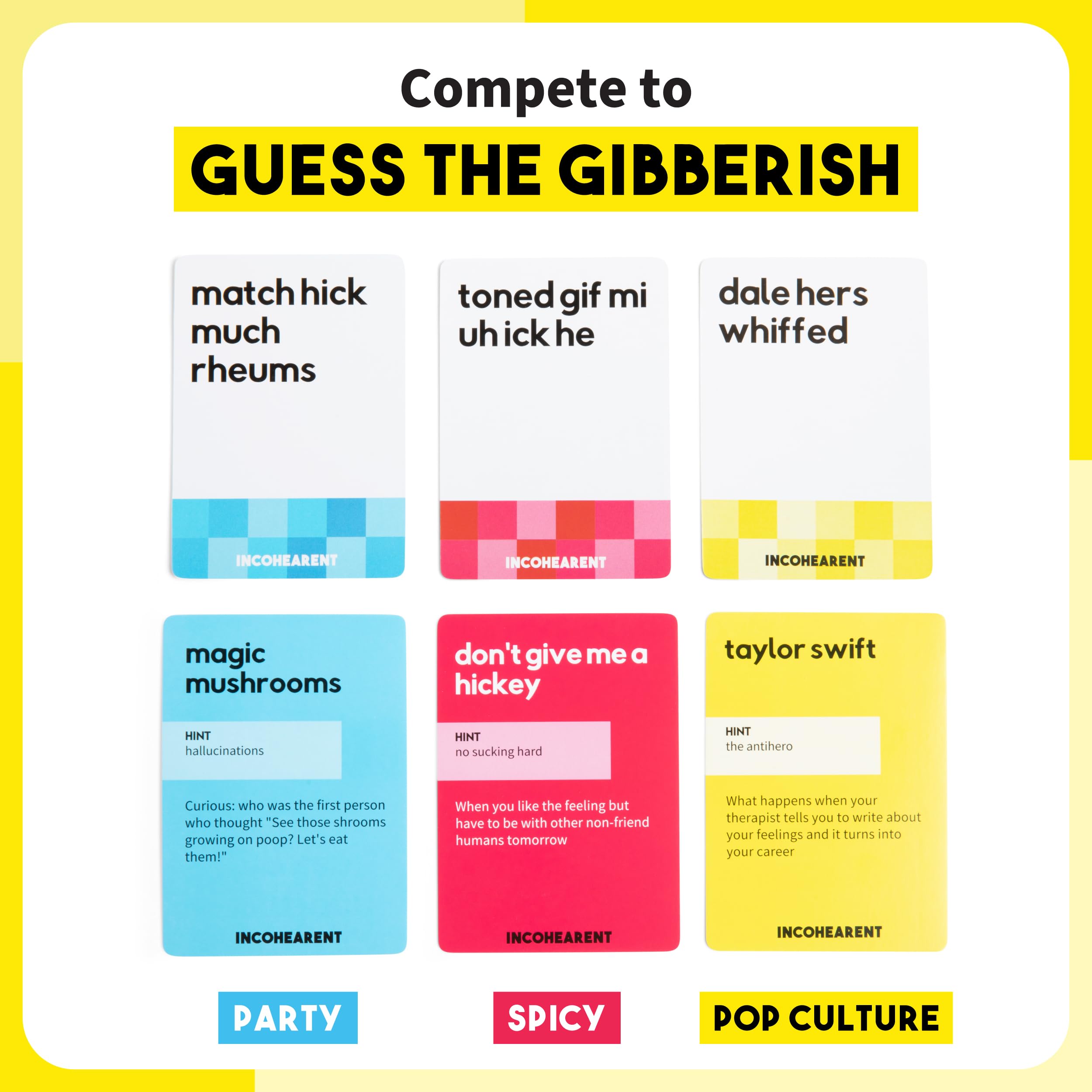 Foto 4 | Juego De Fiesta Relacionado Con Incohearent Guess The Gibberish Adults - Venta Internacional.