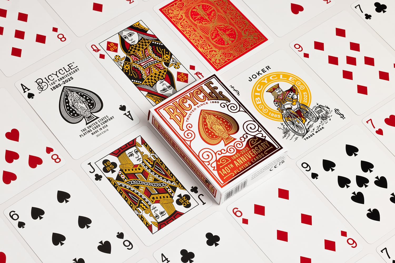 Foto 3 pulgar | Juego De Cartas Para Bicicleta, 140 Aniversario, 1 Baraja - Venta Internacional.