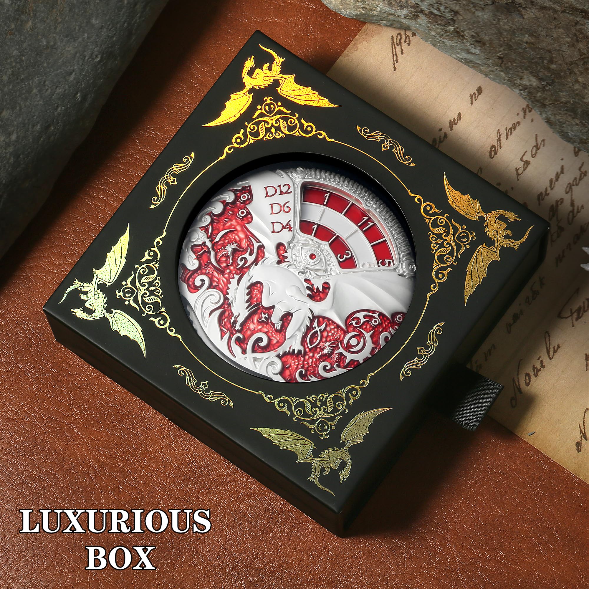 Foto 7 pulgar | Set De Dados Spinner Metal Dndnd 7 En 1 Para Dungeons & Dragon - Venta Internacional.