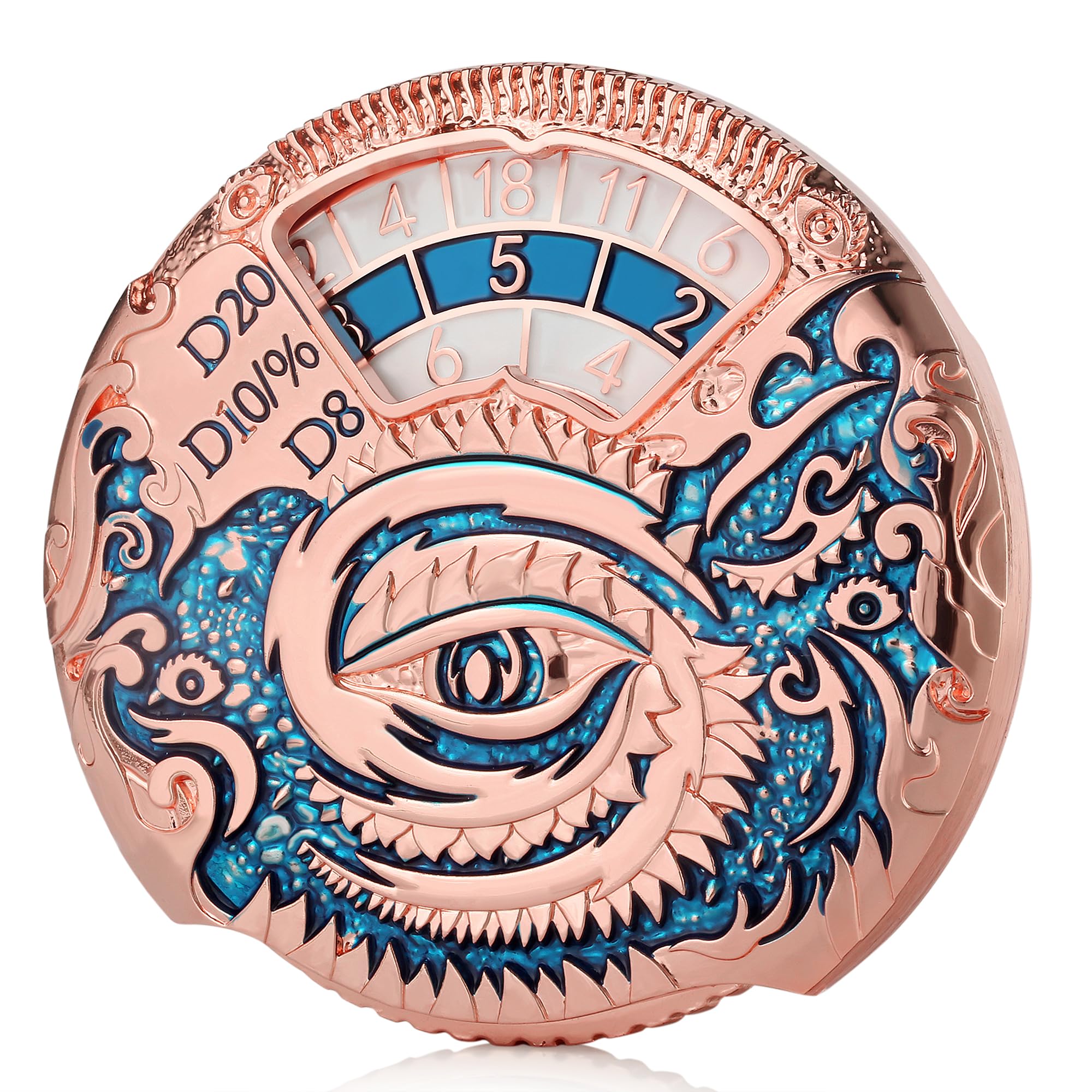 Foto 3 pulgar | Juego De Dados Giratorios Dndnd Dragon Roulette De Metal Con Caja De Regalo - Venta Internacional.