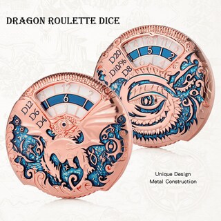 Foto 4 | Juego De Dados Giratorios Dndnd Dragon Roulette De Metal Con Caja De Regalo - Venta Internacional.