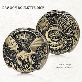 Foto 2 | Juego De Dados D&d De Metal Spinner Dndnd 7 En 1 Con Caja De Regalo, Color Latón - Venta Internacional.