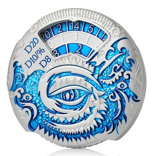 Foto 2 | Juego De Dados Dndnd Dragon Roulette Spinner D&d 7 En 1 De Metal Plateado - Venta Internacional.