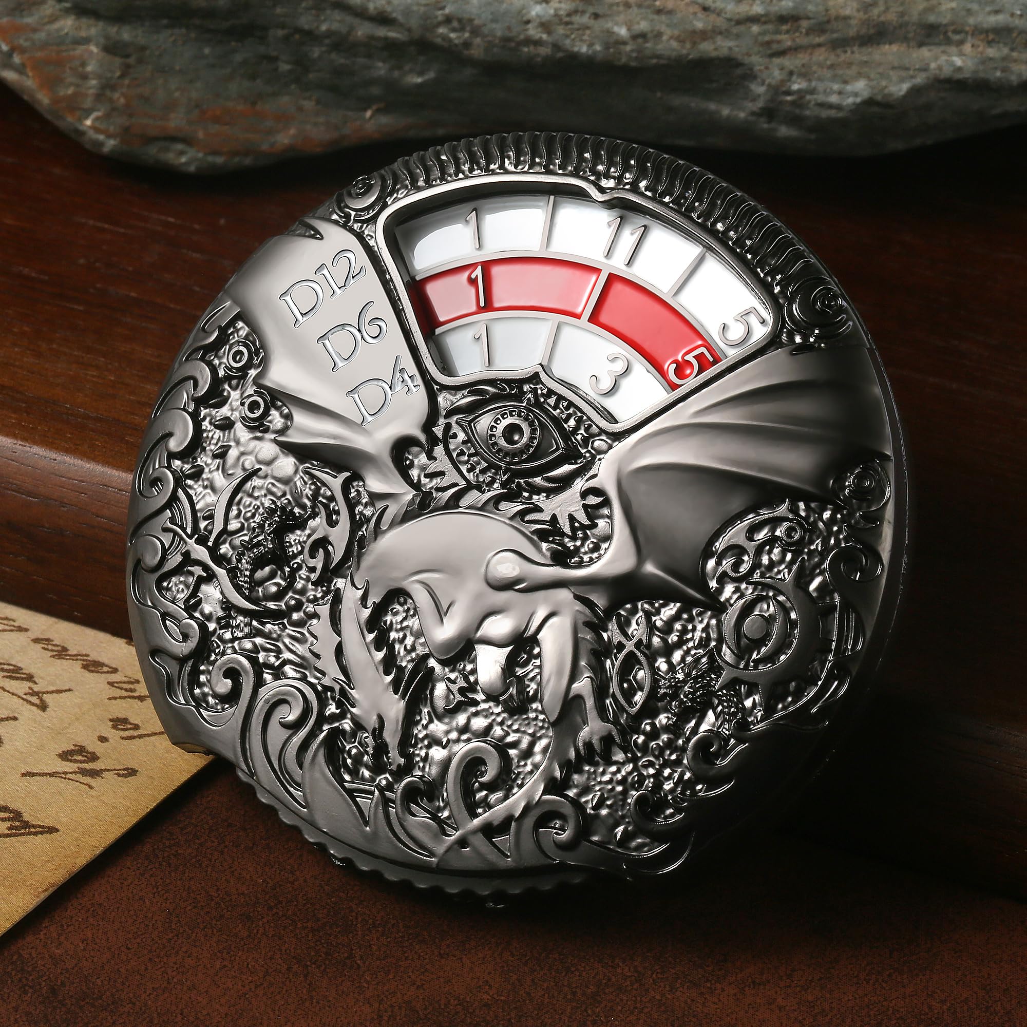 Foto 8 pulgar | Juego De Dados Giratorios Dndnd 7 En 1 De Metal Con Caja De Regalo Para D&d - Venta Internacional.