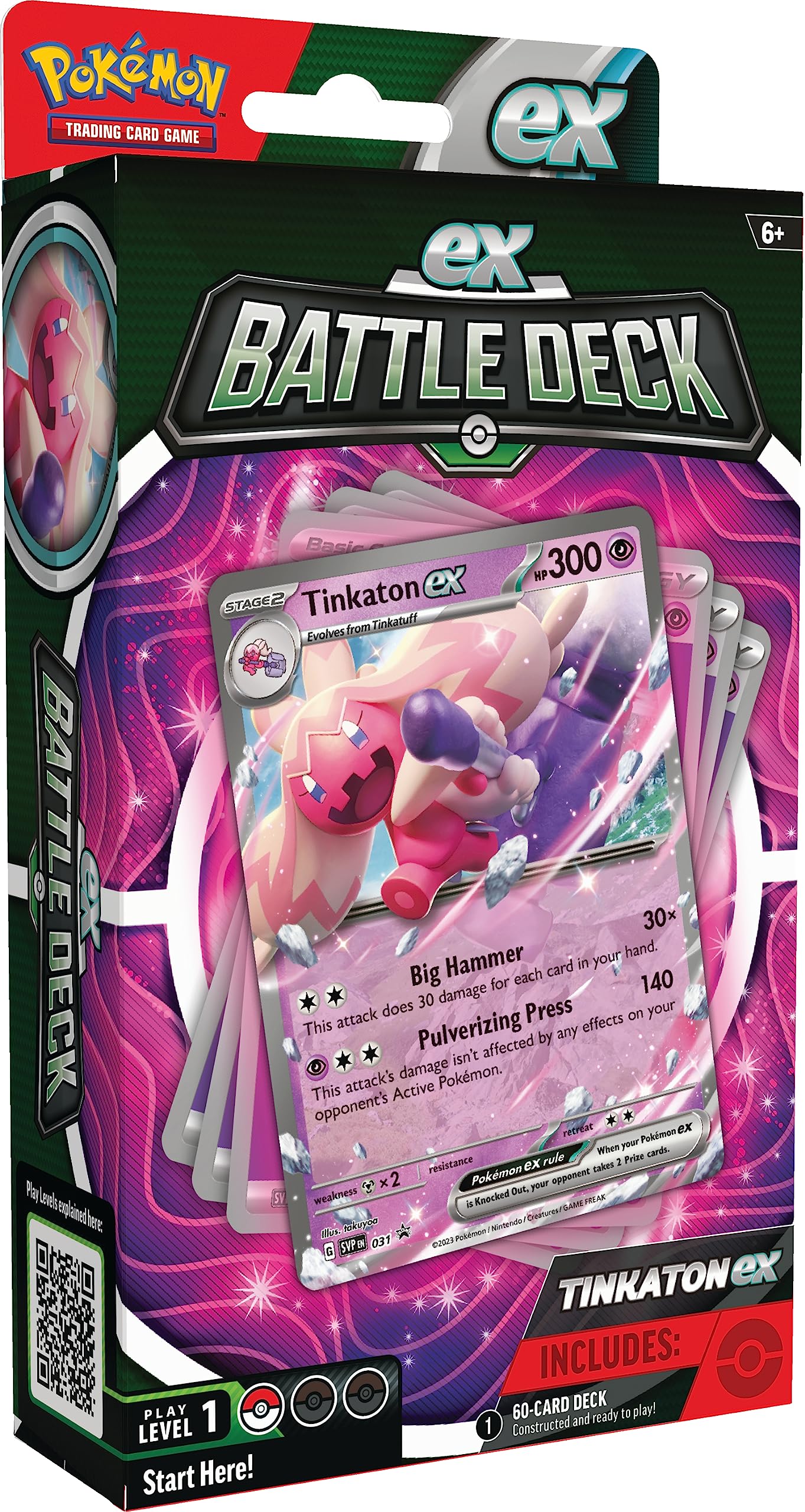 Foto 1 | Juego De Cartas Coleccionables Pokemon Battle Deck Tinkaton Ex - Venta Internacional.