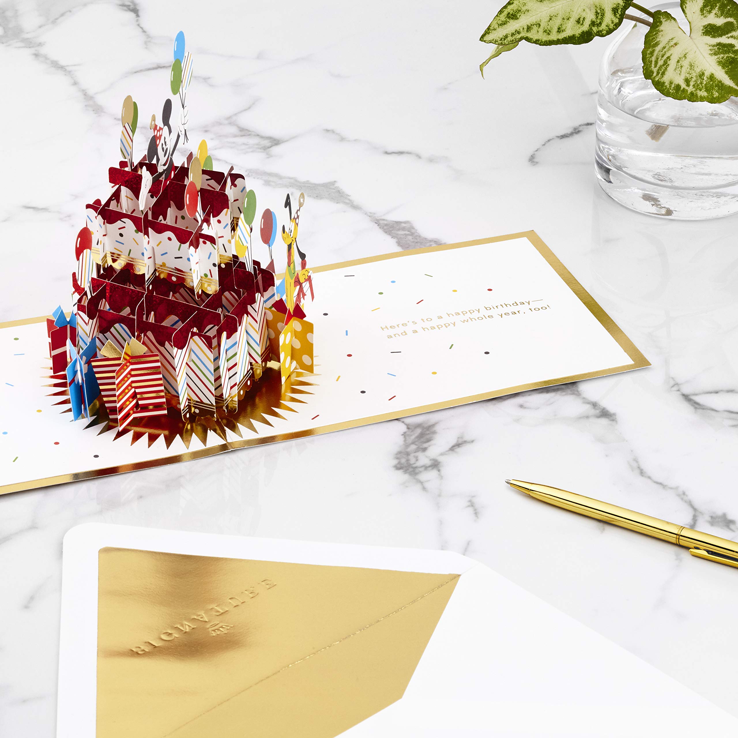Foto 4 pulgar | Tarjeta De Cumpleaños Hallmark Signature Paper Wonder Pop Up Disney - Venta Internacional.