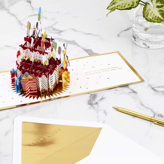 Foto 3 | Tarjeta De Cumpleaños Hallmark Signature Paper Wonder Pop Up Disney - Venta Internacional.