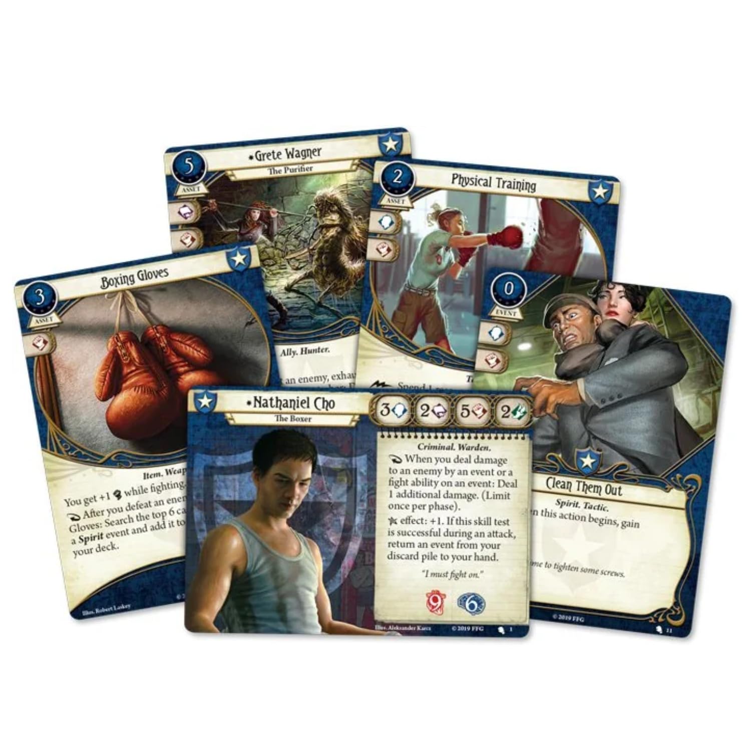 Foto 5 pulgar | Starter Deck Fantasy Flight Games Arkham Horror Nathaniel Cho - Venta Internacional.