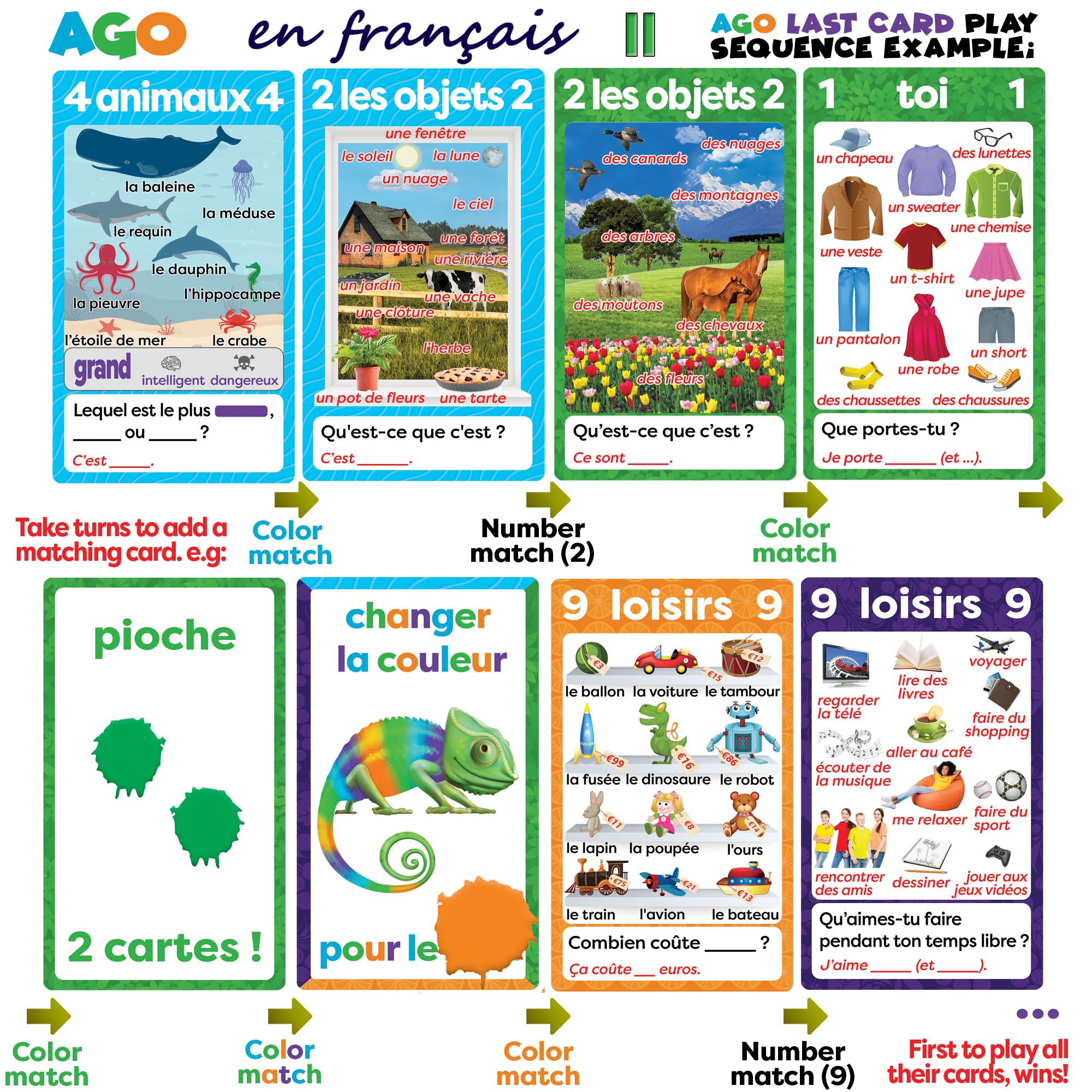 Foto 4 pulgar | Juego De Cartas Ago En Francais 2 Deluxe Edition Para Todas Las Edades - Venta Internacional.