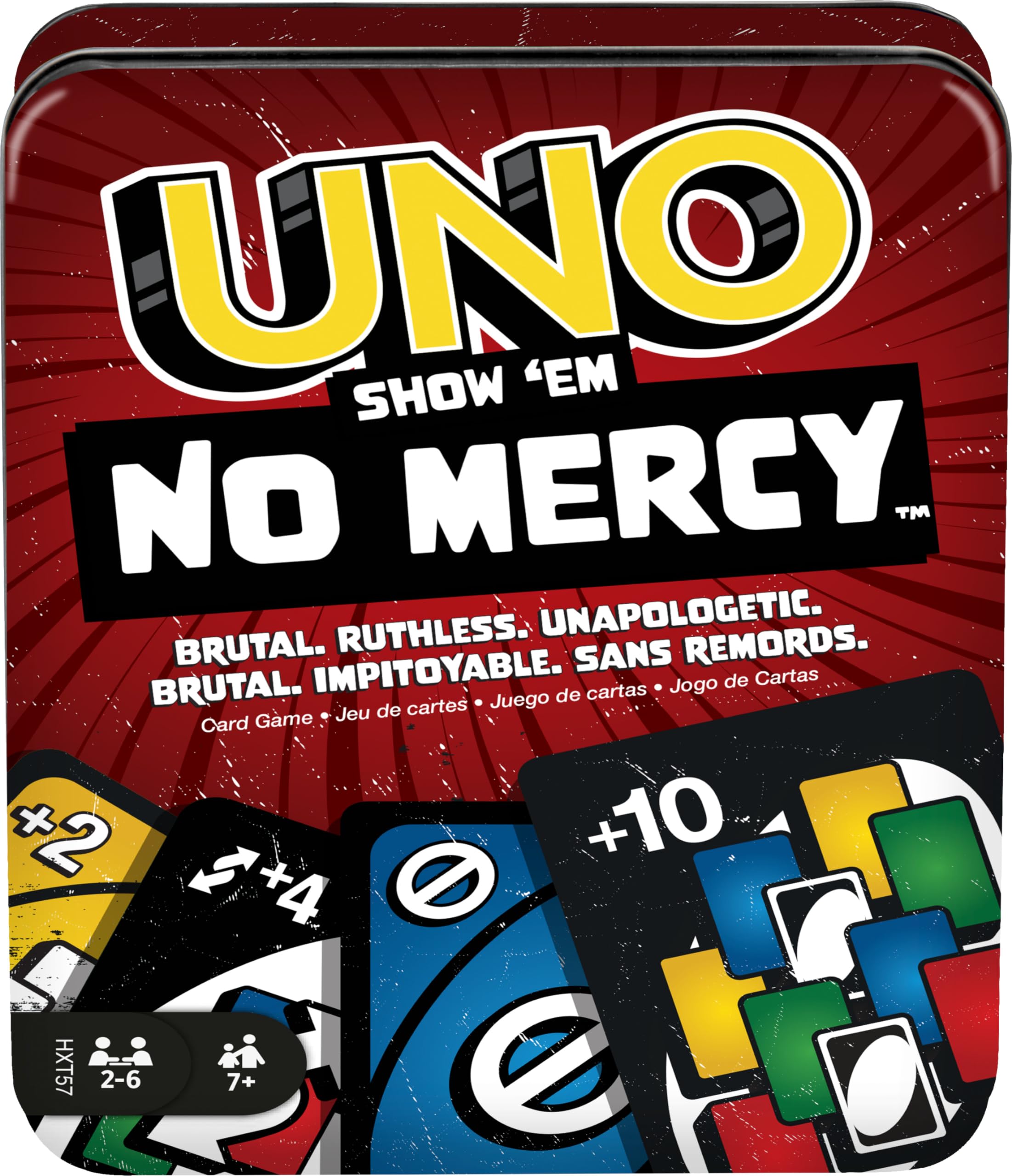 Juego De Cartas Mattel Games Uno Show 'em No Mercy Con Cartas Adicionales - Venta Internacional.