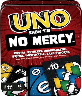 Foto 1 | Juego De Cartas Mattel Games Uno Show 'em No Mercy Con Cartas Adicionales - Venta Internacional.