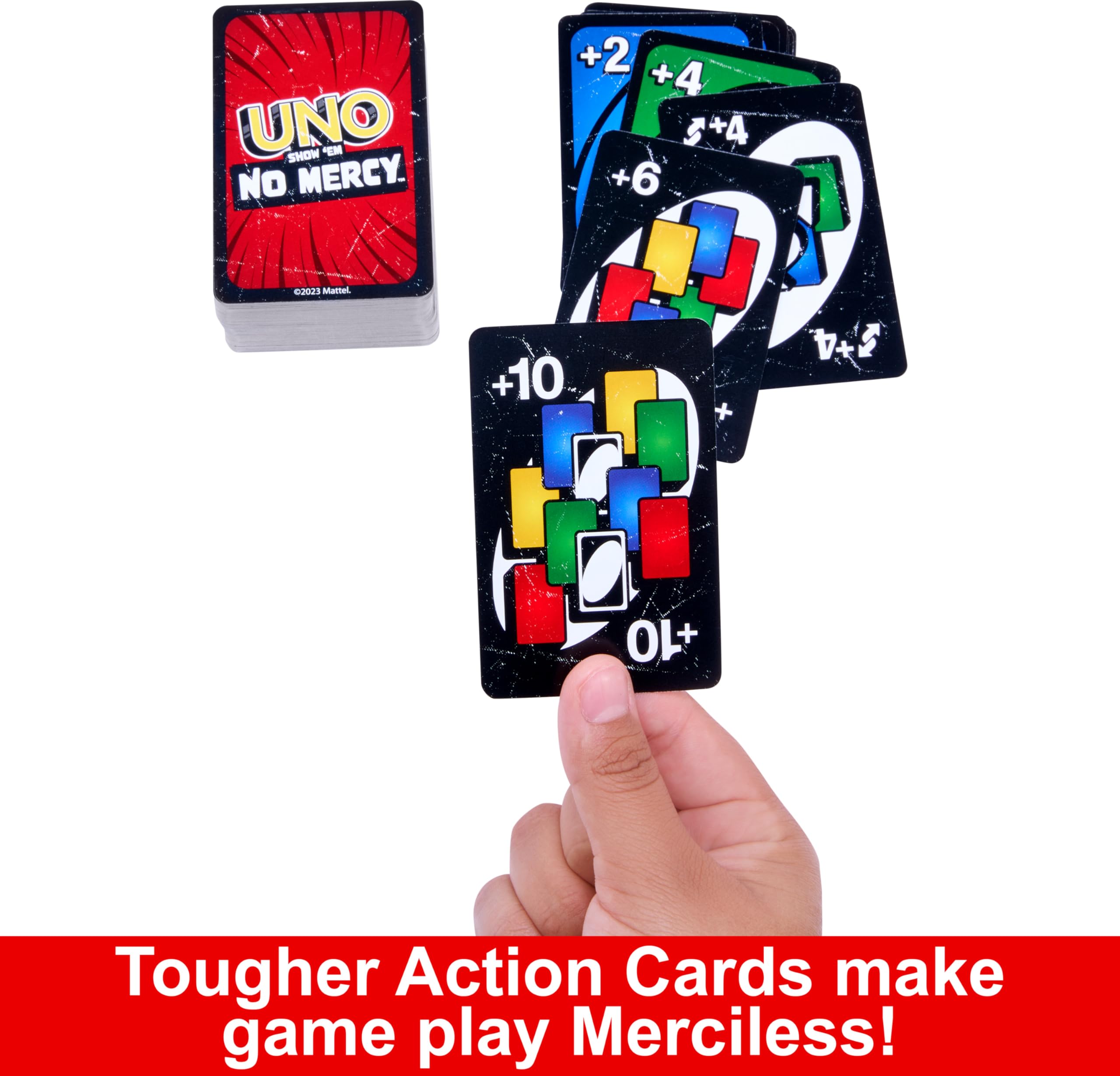 Foto 4 | Juego De Cartas Mattel Games Uno Show 'em No Mercy Con Cartas Adicionales - Venta Internacional.