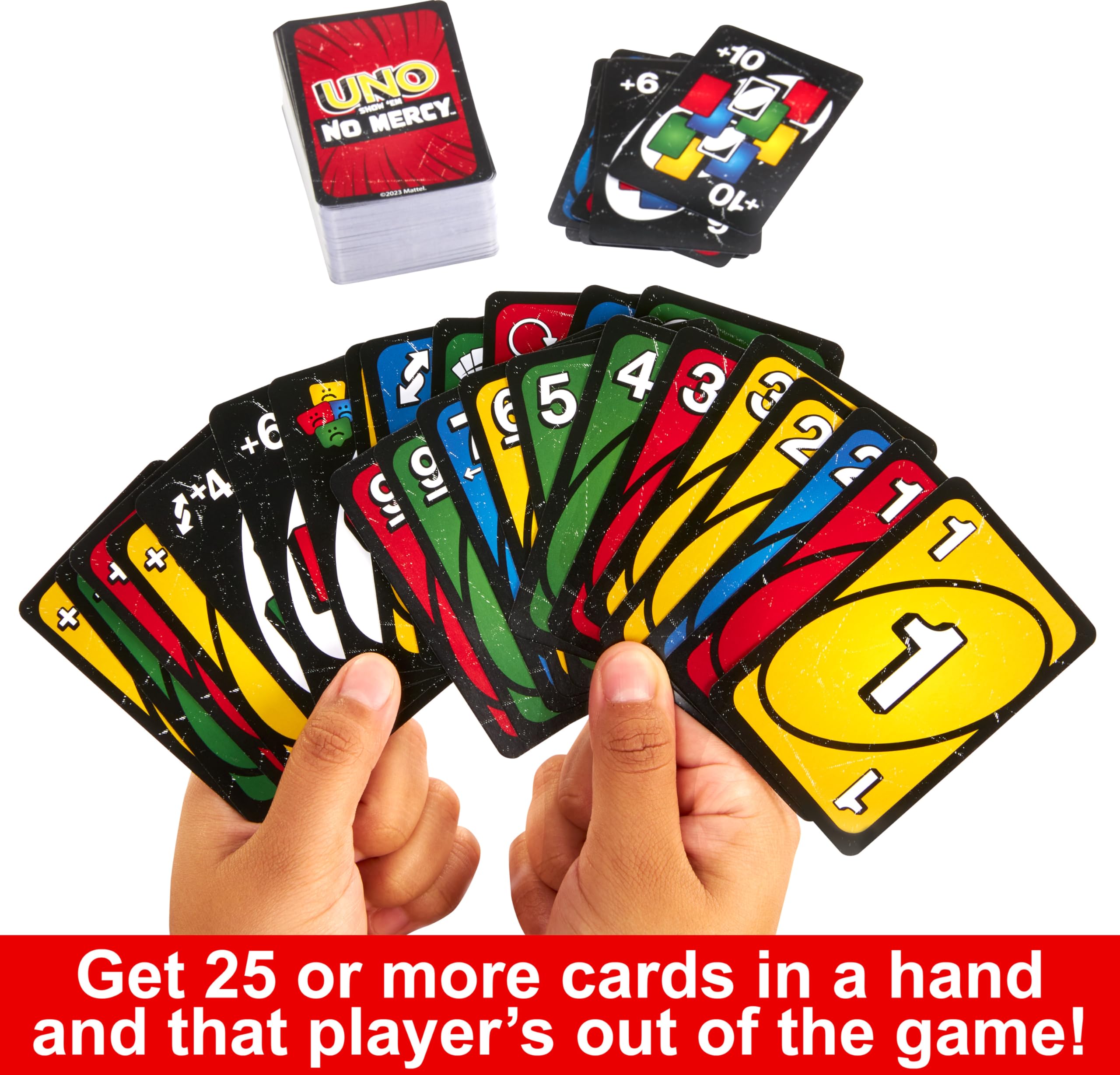 Foto 5 | Juego De Cartas Mattel Games Uno Show 'em No Mercy Con Cartas Adicionales - Venta Internacional.