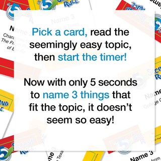 Foto 4 | Juego De Cartas Playmonster 5 Second Rule Preguntas Simples 10+ - Venta Internacional.