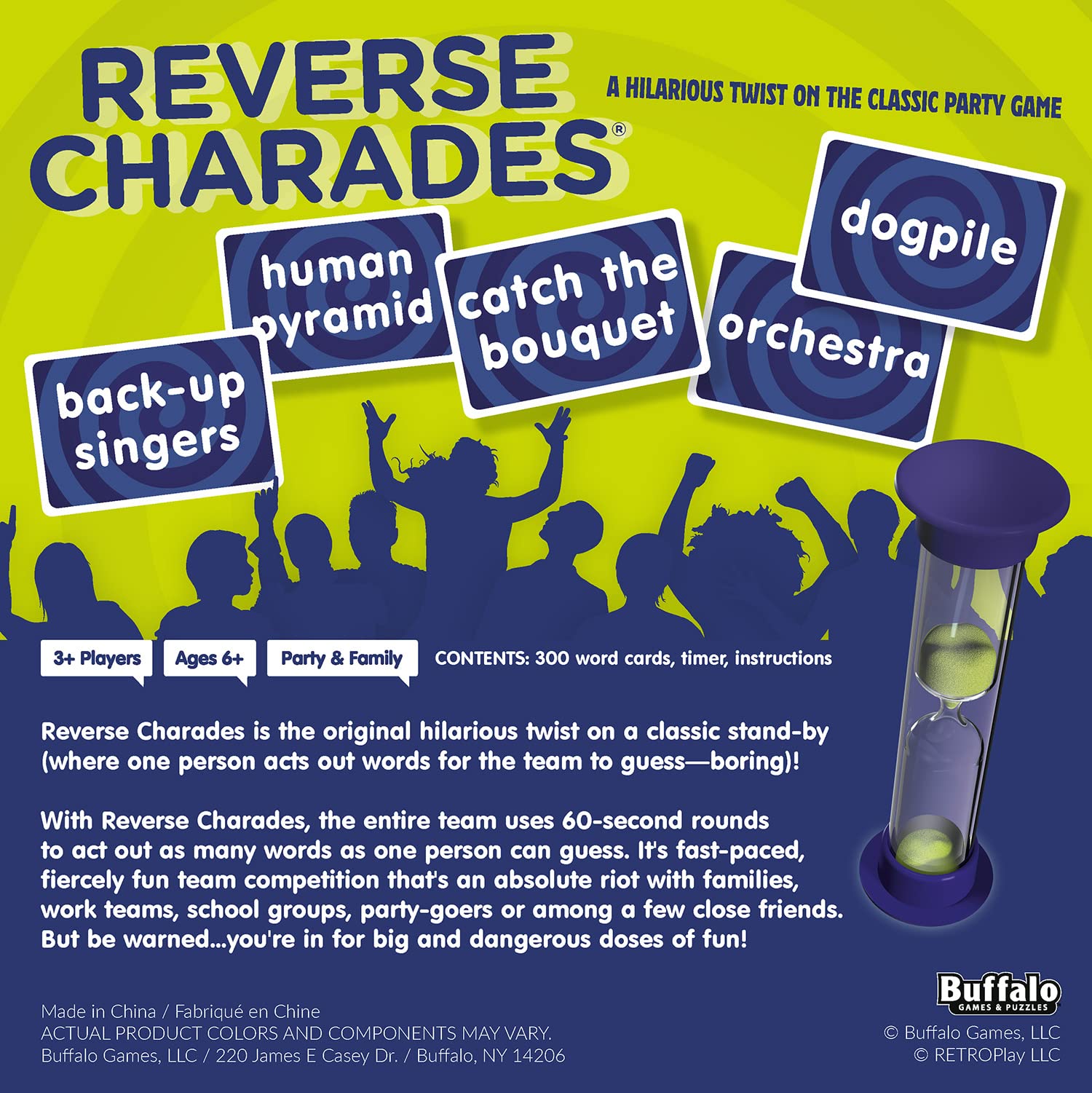 Foto 2 | Juego Buffalo Games Reverse Charades Original De Más De 6 Años - Venta Internacional.