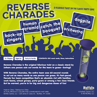 Foto 2 | Juego Buffalo Games Reverse Charades Original De Más De 6 Años - Venta Internacional.