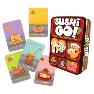 Foto 2 | Juego De Cartas Gamewright Sushi Go! - ¡el Pick And Pass - Venta Internacional.