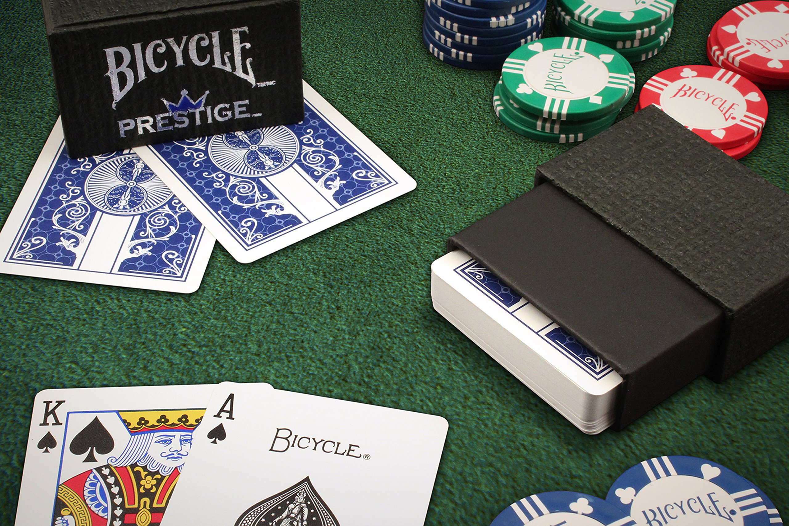 Foto 6 | Juego De Cartas Bicycle Prestige, Plástico Impermeable, Rojo Y Azul - Venta Internacional.