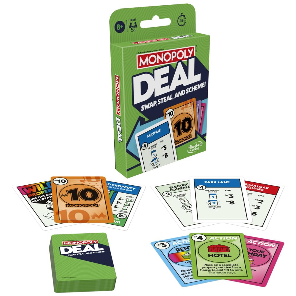 Foto 2 pulgar | Oferta De Juego De Cartas Monopoly Para Niños De 8 A 99 Años - Venta Internacional.