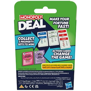 Foto 4 | Oferta De Juego De Cartas Monopoly Para Niños De 8 A 99 Años - Venta Internacional.
