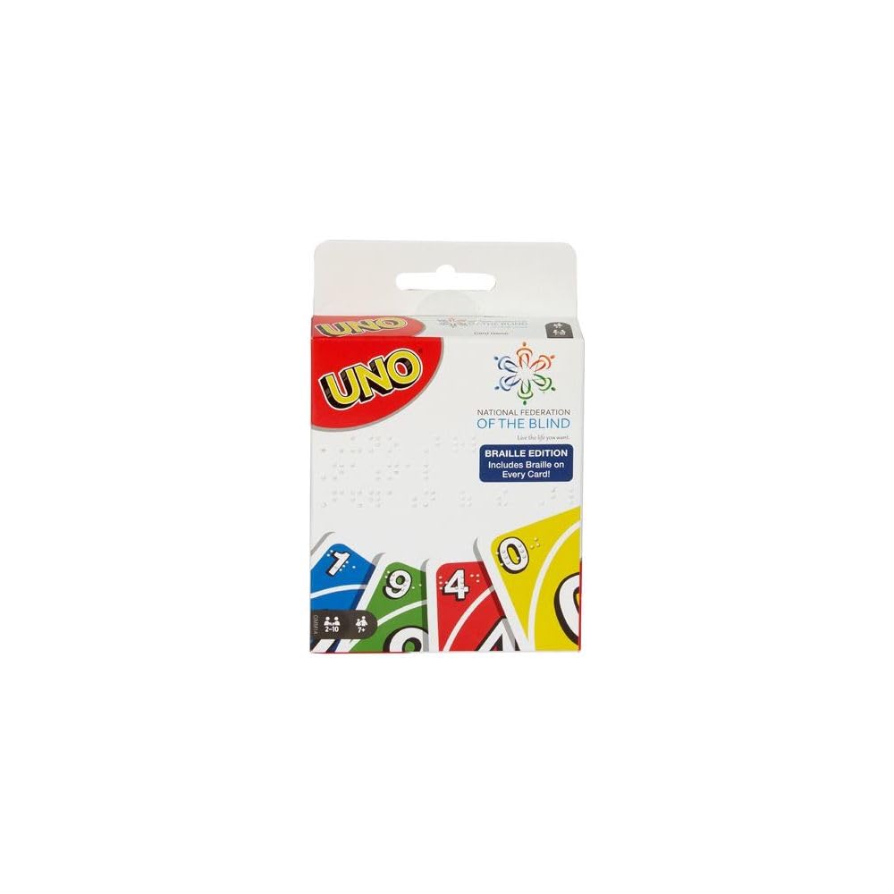 Foto 2 pulgar | Juego De Cartas Mattel Games Uno Braille Para Niños Y Adultos - Venta Internacional.