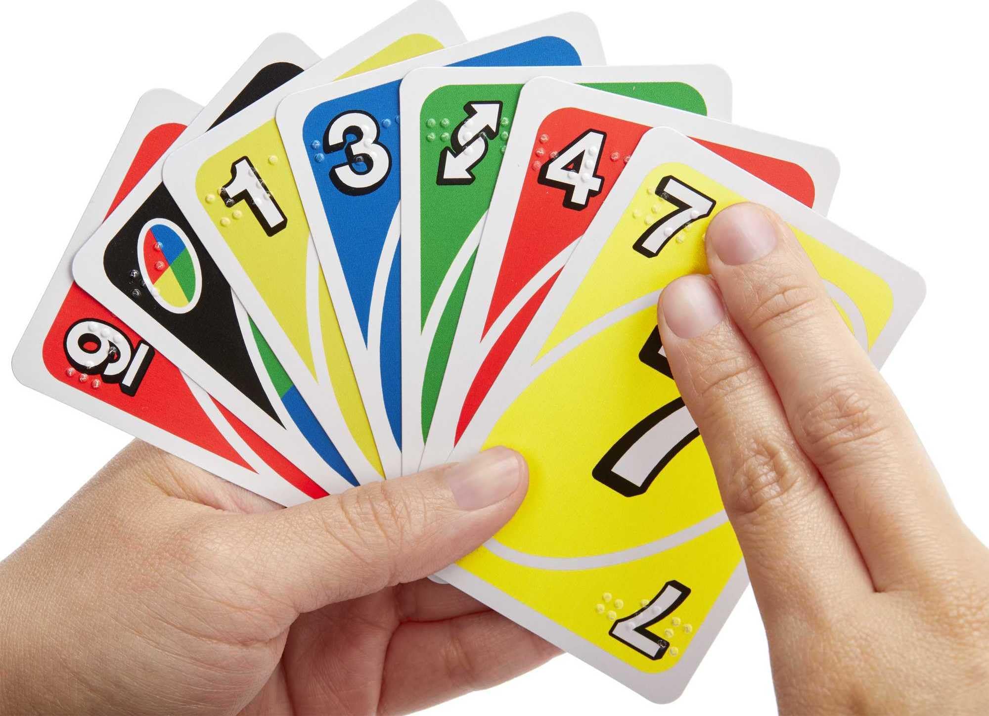 Foto 7 pulgar | Juego De Cartas Mattel Games Uno Braille Para Niños Y Adultos - Venta Internacional.