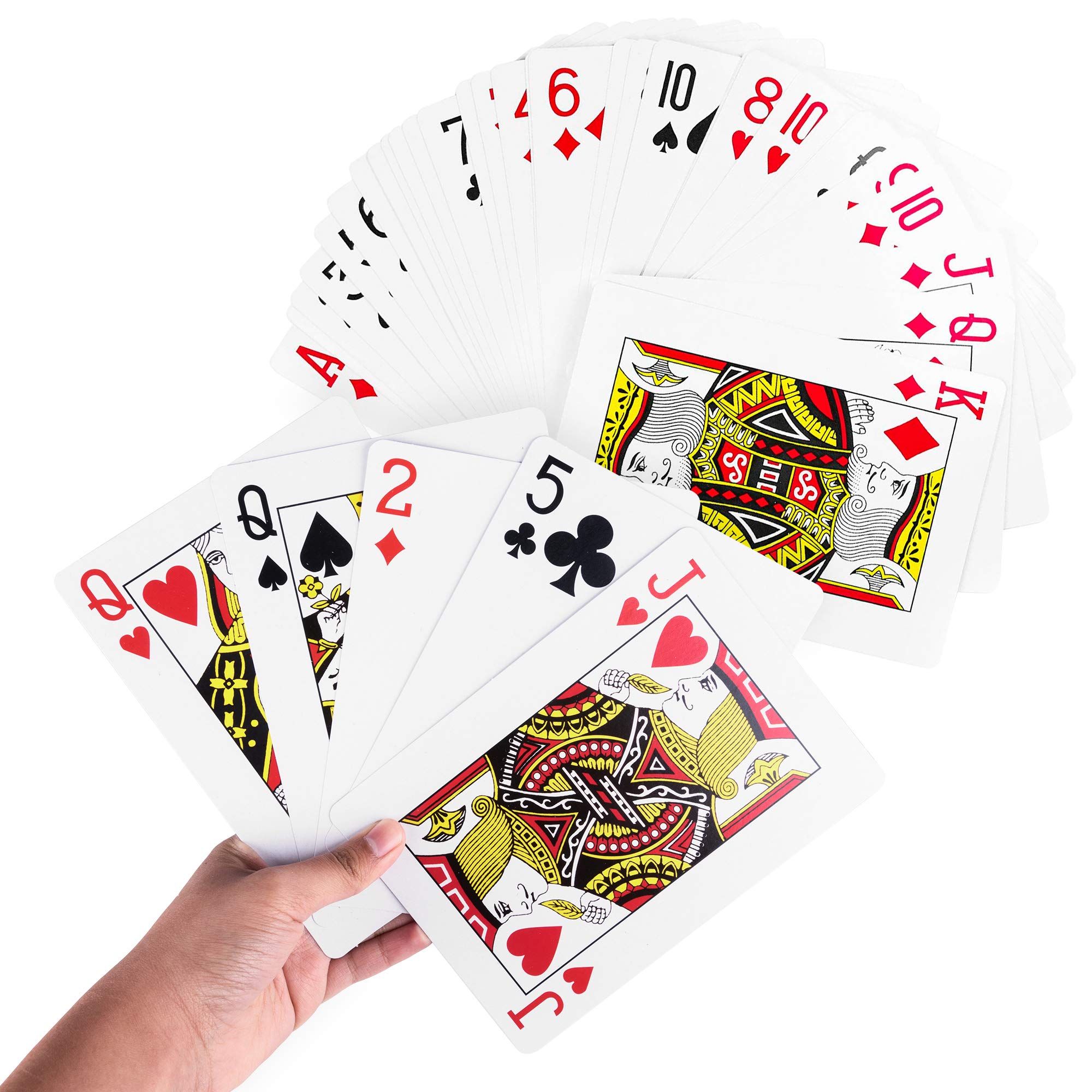 Foto 2 pulgar | Juego Completo De Póquer Playing Cards Super Z Outlet Giant Jumbo Deck - Venta Internacional.