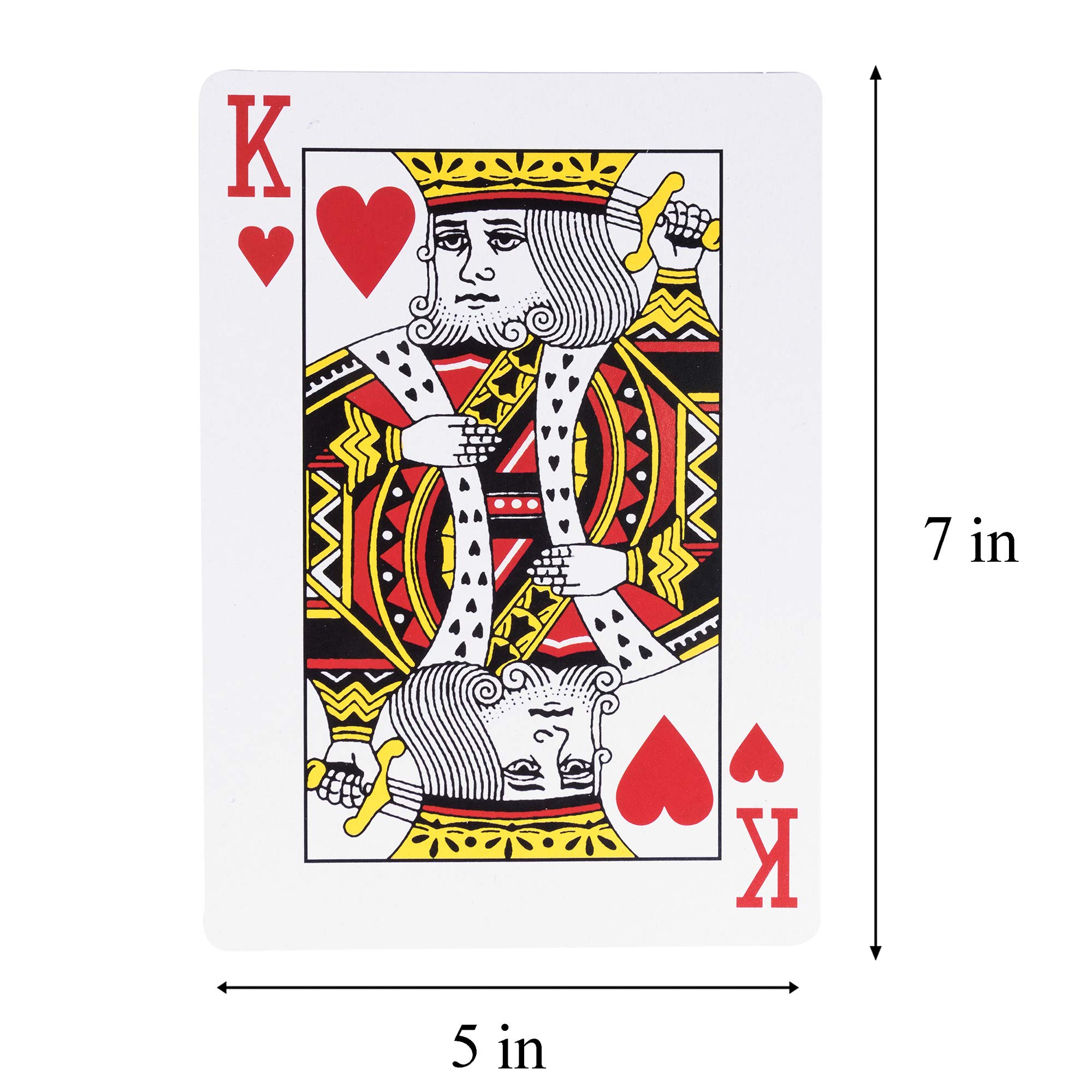 Foto 5 pulgar | Juego Completo De Póquer Playing Cards Super Z Outlet Giant Jumbo Deck - Venta Internacional.