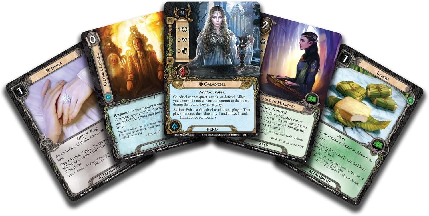 Foto 4 pulgar | Baraja De Inicio El Señor De Los Anillos Los Elfos Del Juego De Cartas - Venta Internacional.