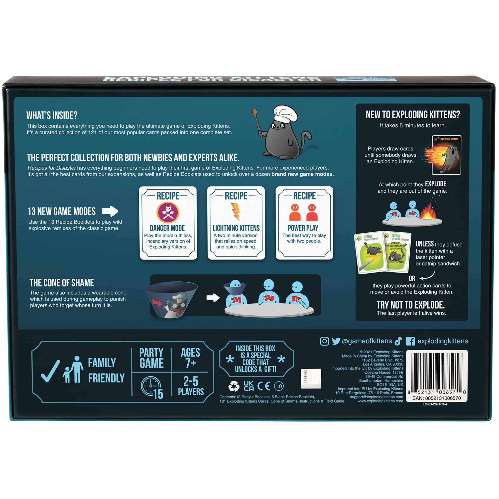 Foto 5 | Juego De Cartas Exploding Kittens Recipes For Disaster Deluxe Set - Venta Internacional.