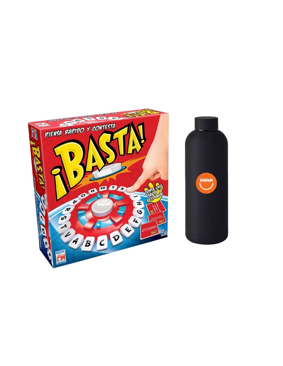 Foto 2 pulgar | Fotorama ¡basta! Juego De Mesa + Termo De Regalo Güish