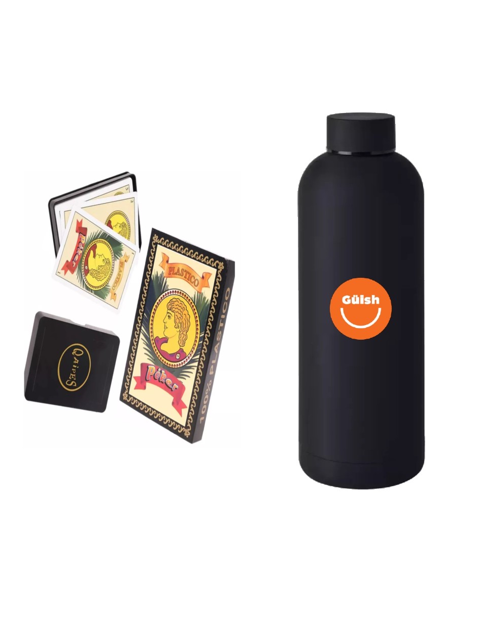 Baraja Española 40 Cartas + Termo De Agua Güish