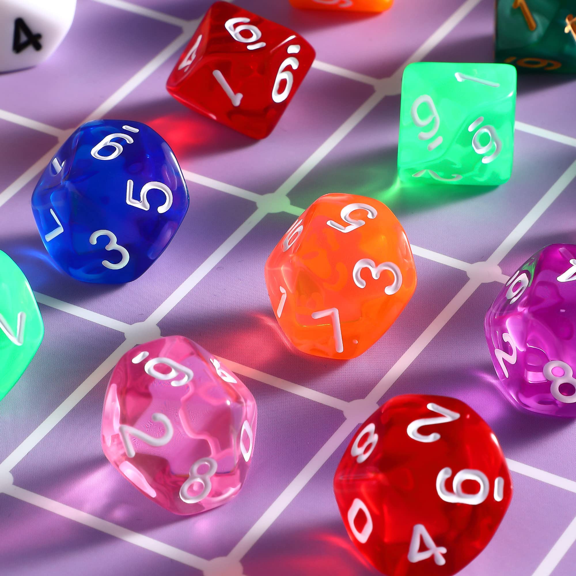 Foto 5 pulgar | Juego De Dados Poliédricos Skylety De 50 Piezas Con Bolsa Negra - Venta Internacional.