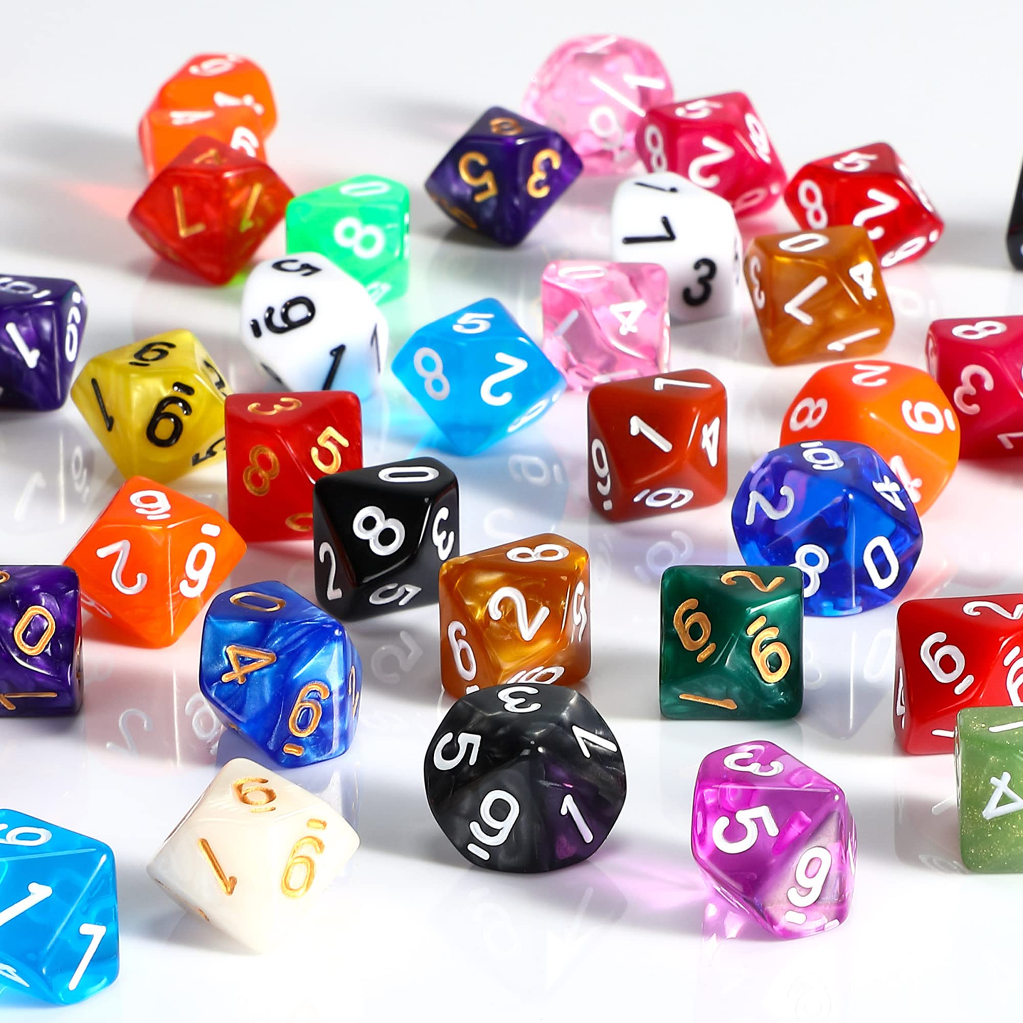 Foto 6 pulgar | Juego De Dados Poliédricos Skylety De 50 Piezas Con Bolsa Negra - Venta Internacional.
