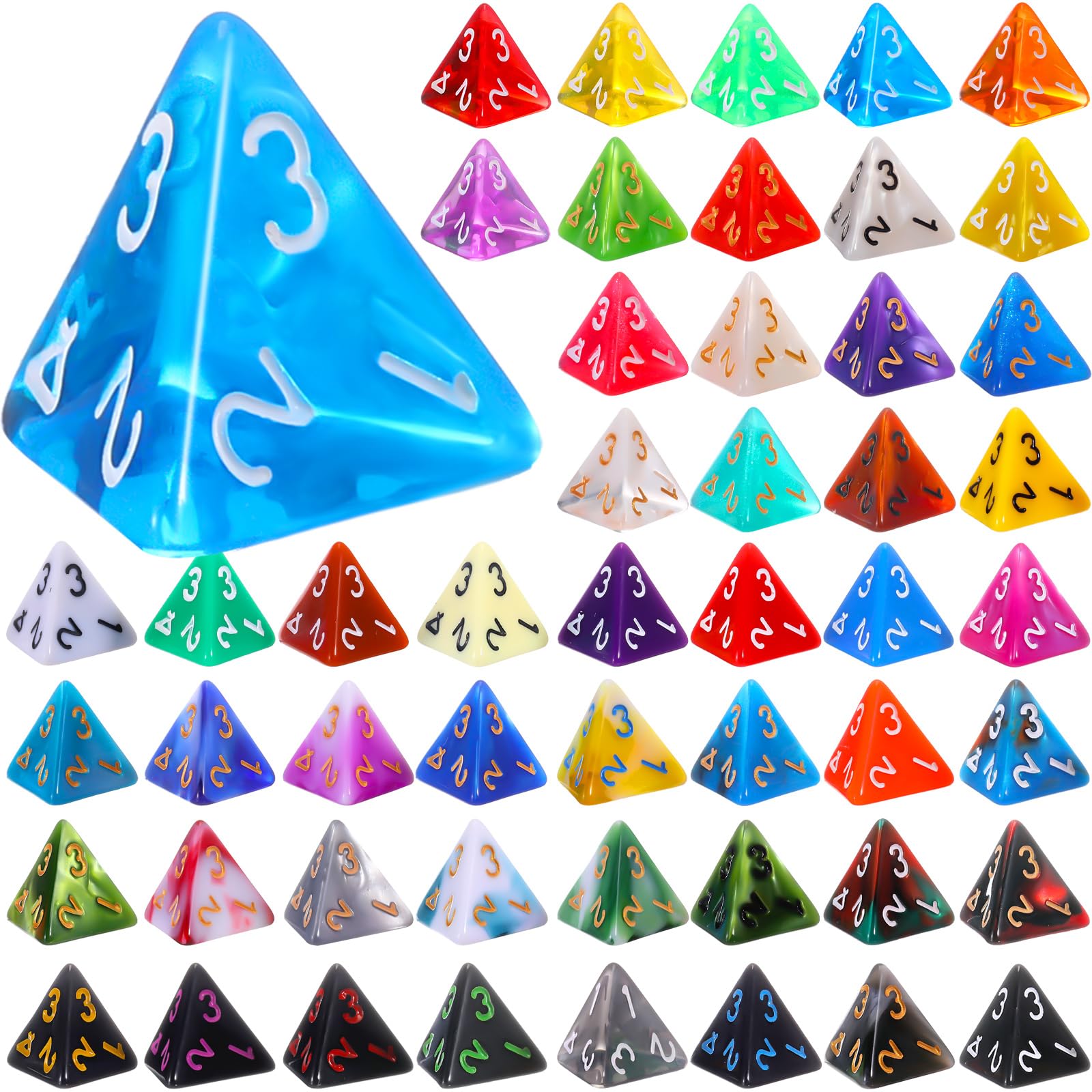 Foto 2 pulgar | Juego De Dados Poliédricos Skylety De 50 Piezas Con Bolsa Negra - Venta Internacional.