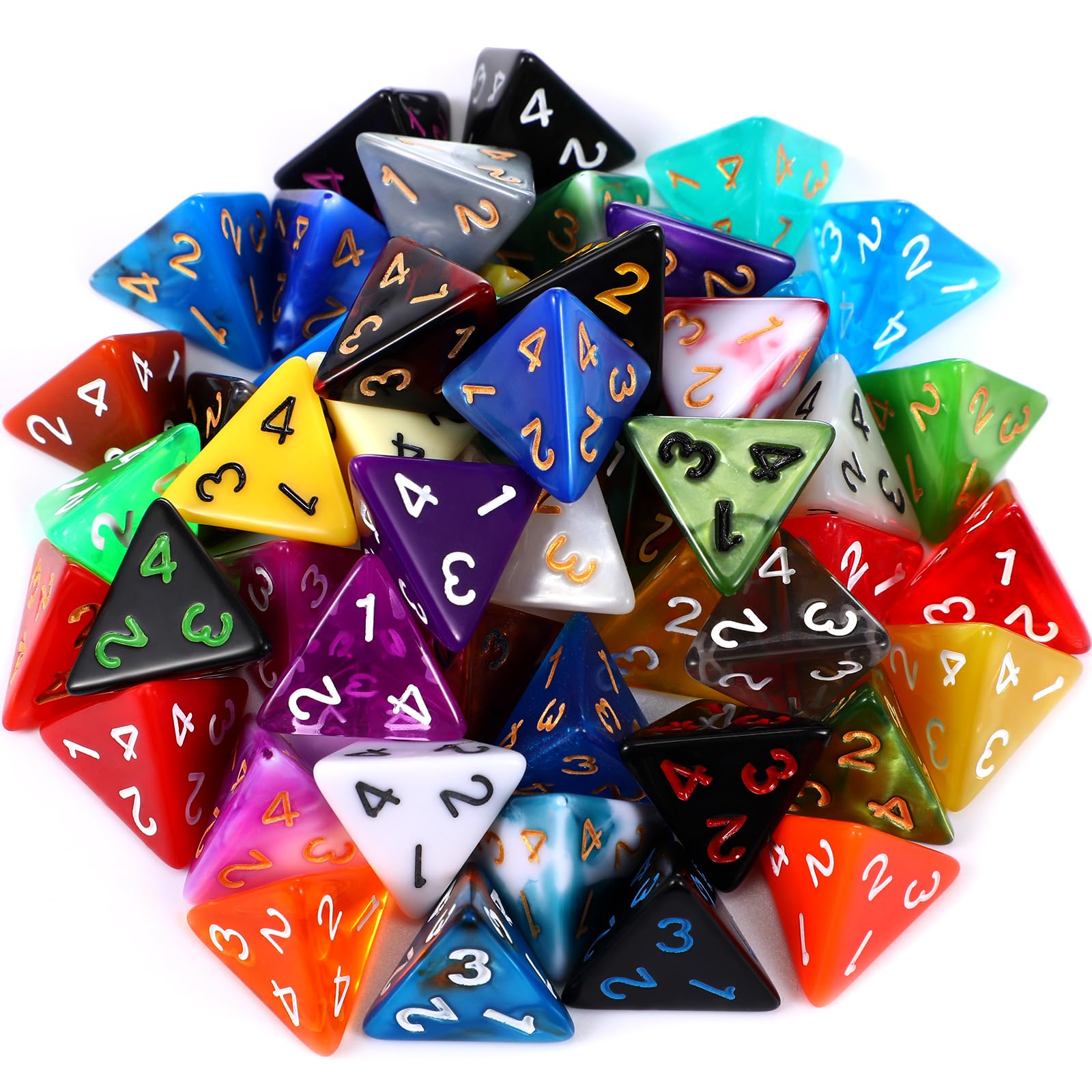 Foto 3 pulgar | Juego De Dados Poliédricos Skylety De 50 Piezas Con Bolsa Negra - Venta Internacional.