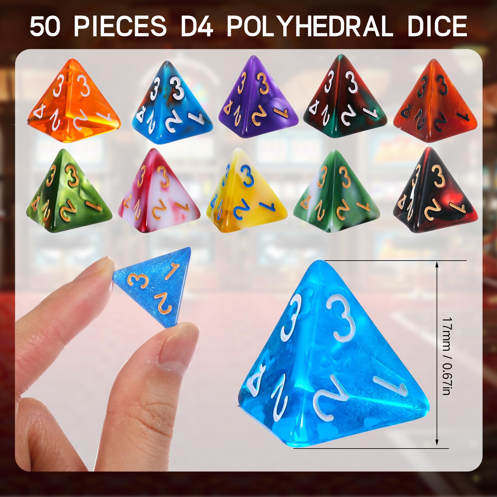 Foto 4 pulgar | Juego De Dados Poliédricos Skylety De 50 Piezas Con Bolsa Negra - Venta Internacional.