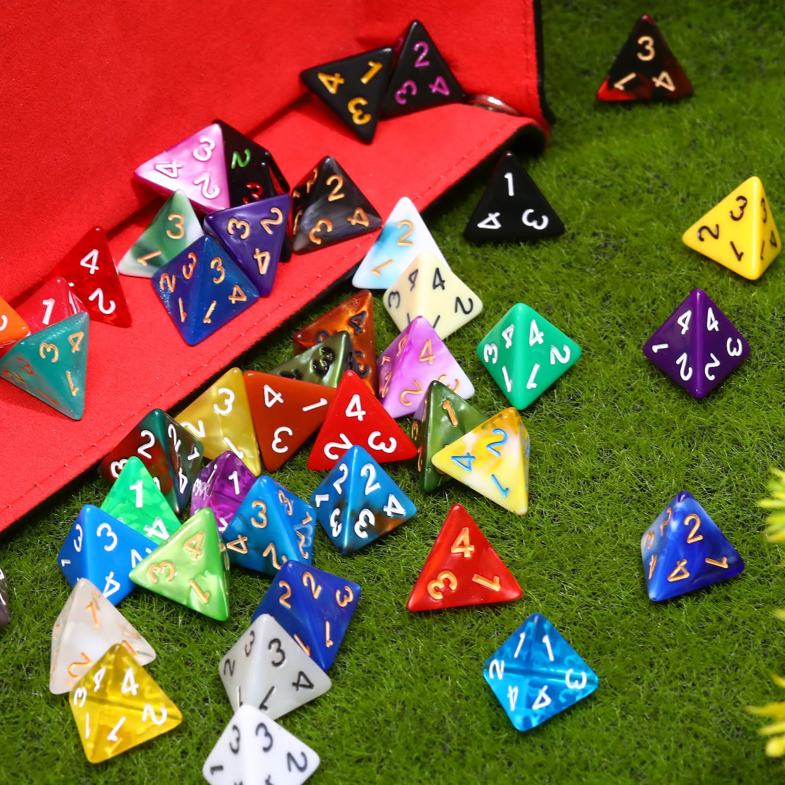 Foto 7 pulgar | Juego De Dados Poliédricos Skylety De 50 Piezas Con Bolsa Negra - Venta Internacional.