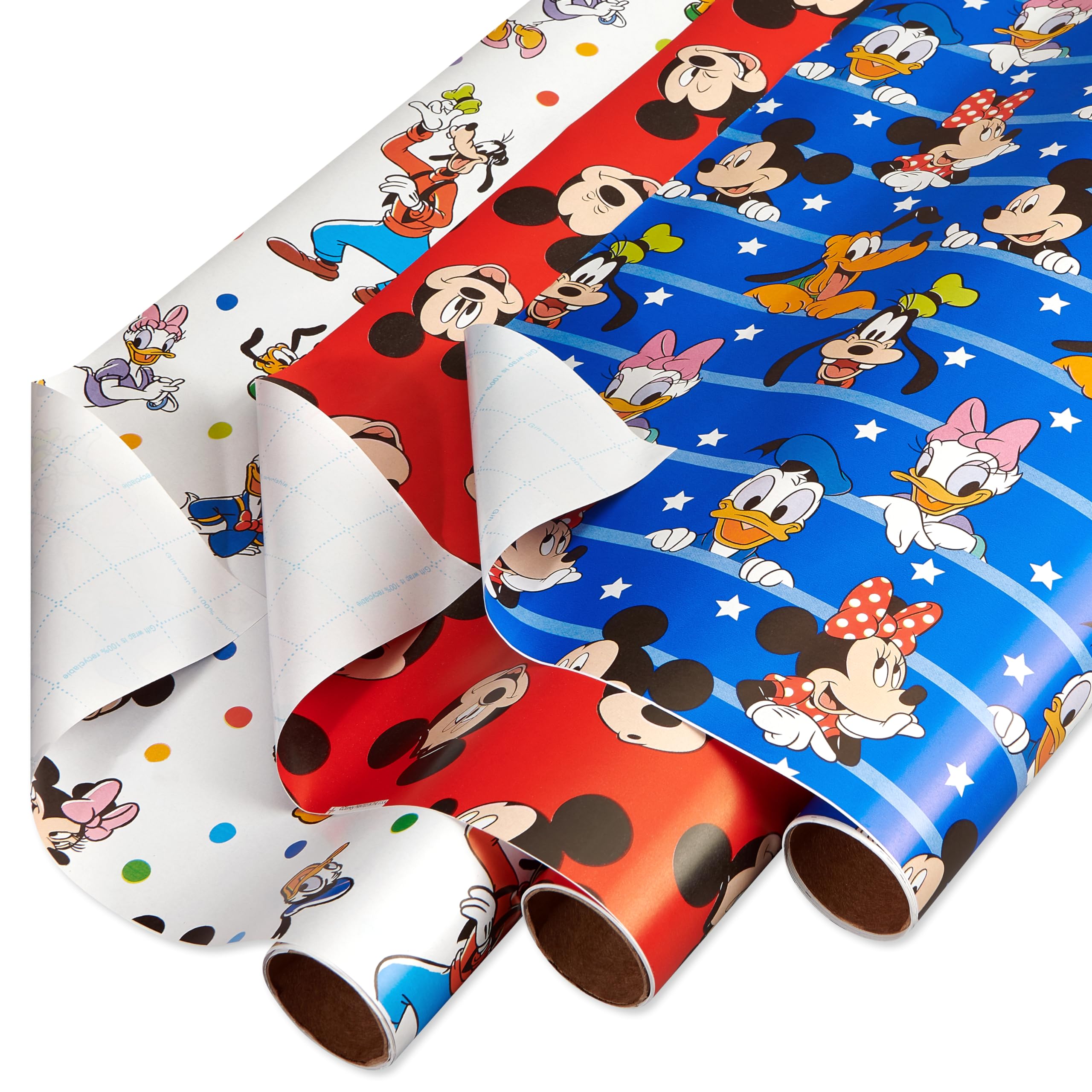 Set De Papel De Regalo Con Personajes De Disney De American Greetings - Venta Internacional.