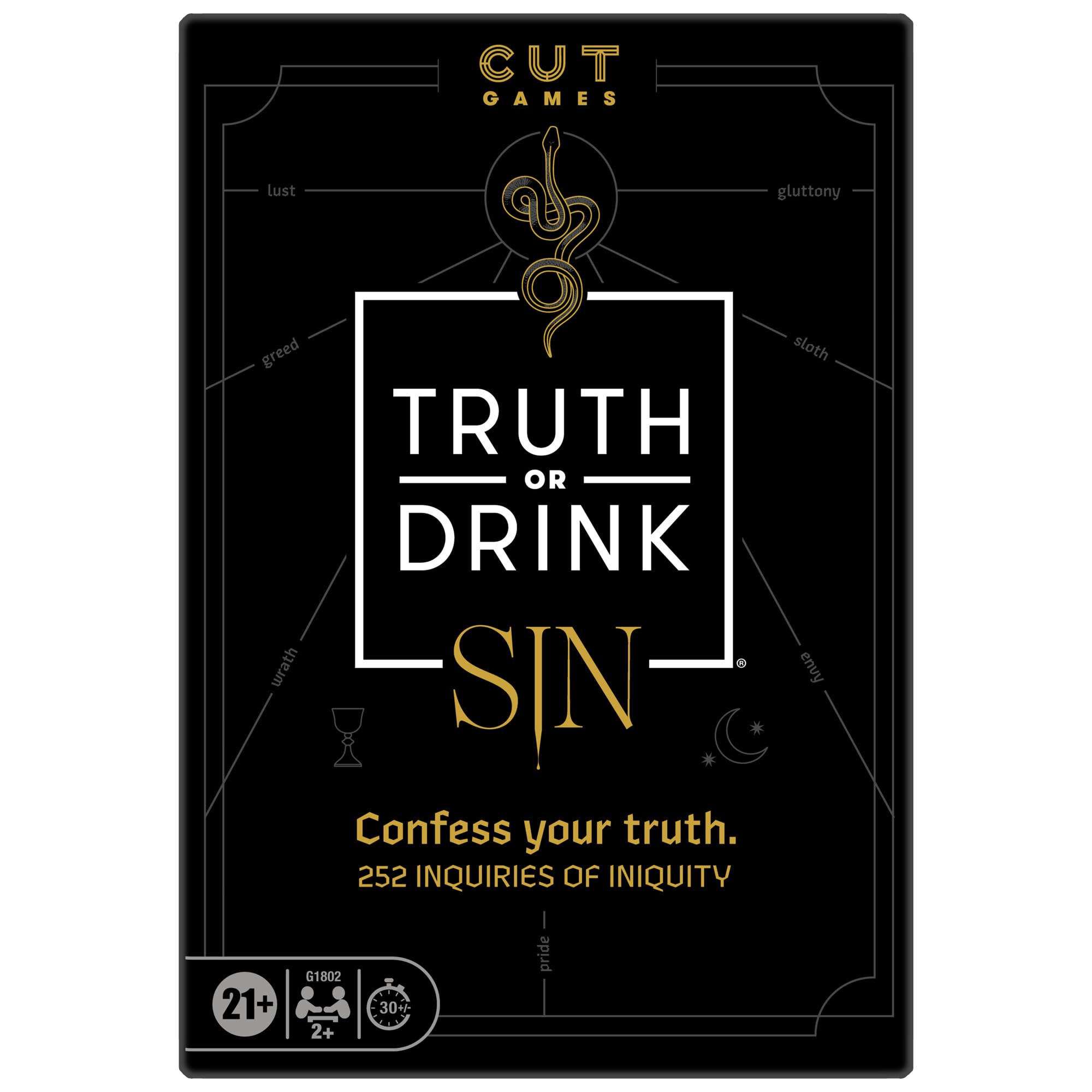 Foto 2 pulgar | Juego De Fiesta Truth Or Drink: Sin Edition Cut Más De 250 Preguntas - Venta Internacional.