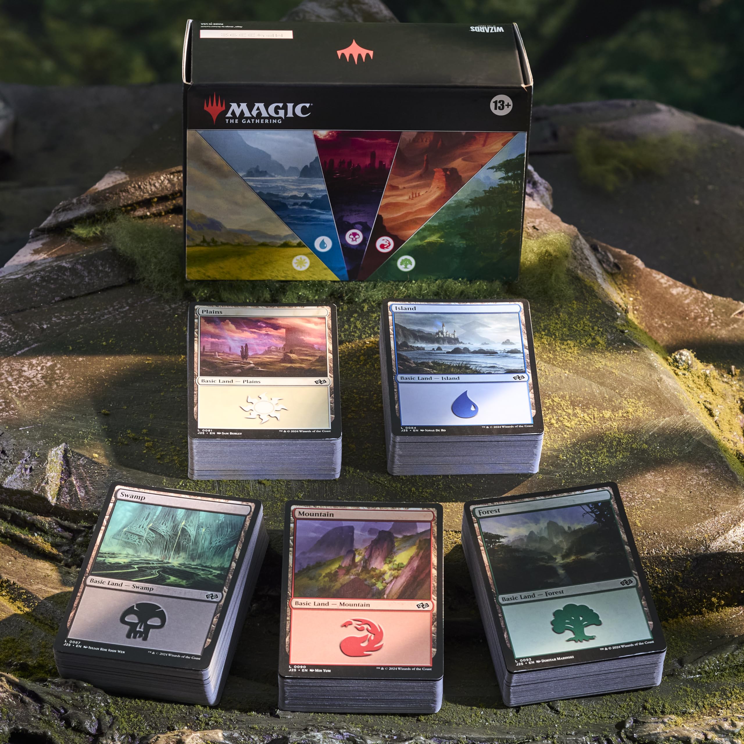 Foto 4 pulgar | Land Station Magic The Gathering 2025 Con 400 Cartas Terrestres Básicas - Venta Internacional.